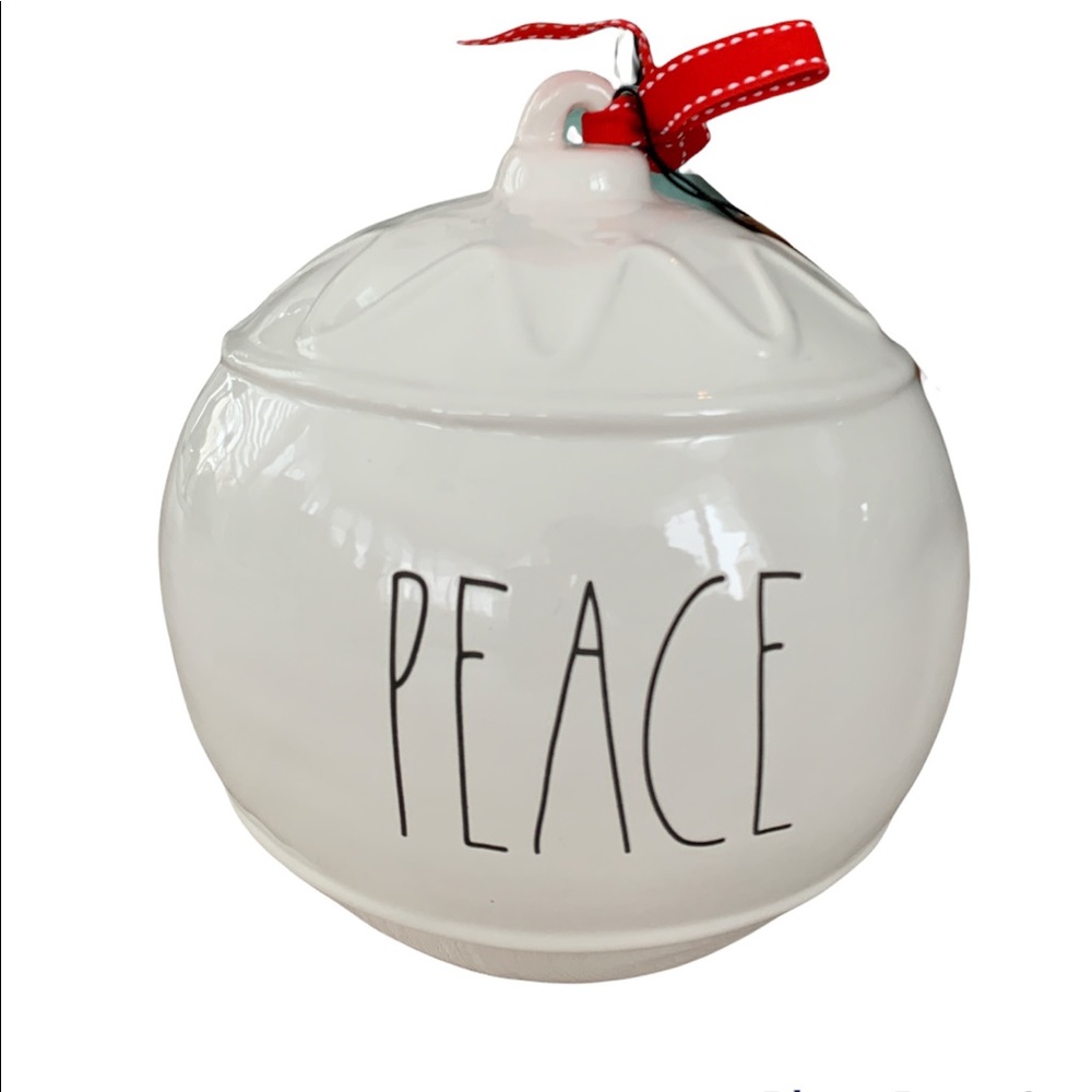 🔥🔥🔥Rae Dunn PEACE ceramic free standing large ornament 🔥🔥🔥